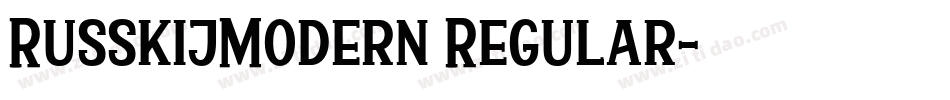 RusskijModern Regular字体转换